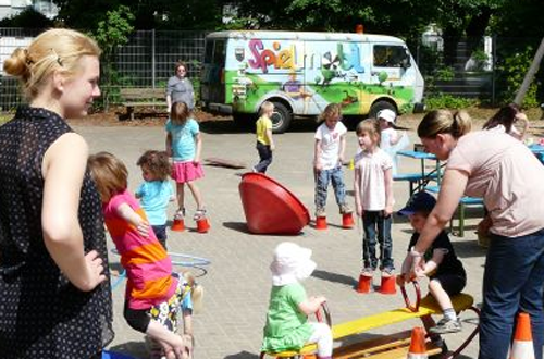 Einsatz im Städtischen Familienzentrum "Die Arche", Juni 2013, Foto: Jugendförderung Hilden -md