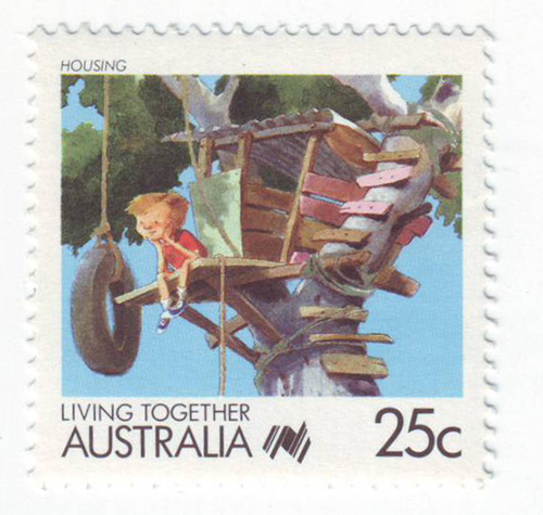 Spielplatz-Briefmarke Australien 1988